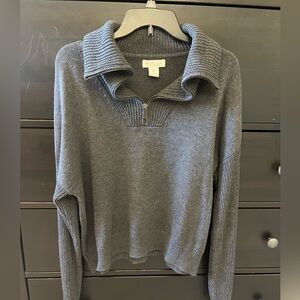 Quarter Zip Knit Sweater